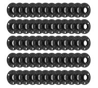 Home TZH 3/4" Antirust Black Floor Flange, Malleable iron Pipe Fittings for Industrial vintage style, Flanges with Threaded Hole for DIY Project/Furniture/Shelving Decoration (60, 3/4")