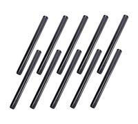 Home TZH 3/4 x 12 Industrial Pipe, 10 Pack Threaded Black Iron Pipe Nipple for DIY Project/Furniture/Shelving Decoration … (10, 12)