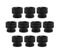 Home TZH Black 1/2*3/4" Internal Thread Reducing Coupling, Malleable Iron Pipe Fitting, 10 Pack for Steam-Punk Vintage Shelf Bracket, DIY Plumbing Pipe Decor, Furniture Plumbing(1/2*3/4", 10 Pack)