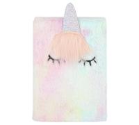 Home Unicorn Furry A5 160 Page Ruled Notebook