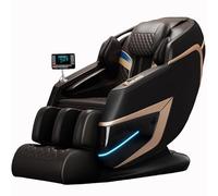 Home-use Full-Body Massage Chair with Deep Reclining Comfort and Space Capsule Design for Heat Therapy Relaxation, Suitable for The Whole Family to Enjoy.(Gold)