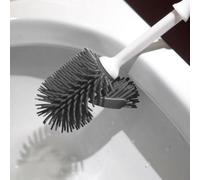 Home Valet Silicone Under Rim Toilet Brush With Holder