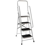 Home Vida 4 Step Ladder With Safety Handrail Foldable Safety Non Slip Matt Safe Heavy Duty