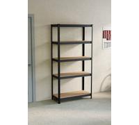 Home Vida 5 Tier Garage Shelf Storage 1800 x 900 x 400 mm Home Discount Black One Size