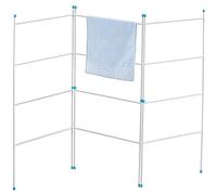 Home Vida Clothes Drying Rack - Foldable 3 Fold Airer with Drying Space, Foldable Design, Indoor/Outdoor Use, White
