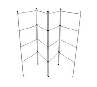 Home Vida Clothes Drying Rack - Foldable 4 Fold Airer with Drying Space, Foldable Design, Indoor/Outdoor Use, White