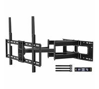 HOME VISION Heavy Duty Full Motion TV Wall Mount Bracket for 40-100 Inch Flat/Curved Large TVs, 77cm/30.3" Long Reach, Swivel & Tilt, Corner Inst., 75kg/165lbs Capacity, Max VESA 800x600mm, HV6802