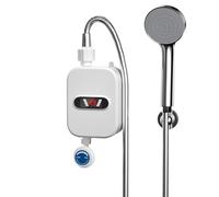Home Water Heating Module - Electric Tankless Shower Heater, 3.5kW Demand Water Warmer with LED Display | Instantaneous Water Boiler, Rapid Heat Electric Unit, Waterproof Tankless Water Warmer