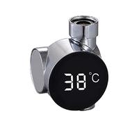 Home Water Shower Thermometer LED Display Self-Generated Electricity Water Temperature Monitor Meter For Care A