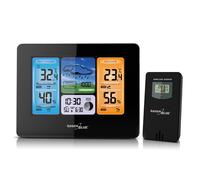 Home Weather Station Wireless DCF Moon Phases Outdoor Sensor Digital Display HQ