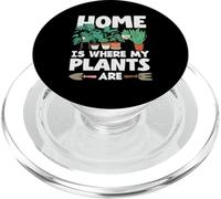 Home Where My Plants Are Plant Lover Gardener PopSockets PopGrip for MagSafe
