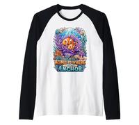 Home Where You Anchor Clownfish Anemone Ocean Lovers Raglan Baseball Tee