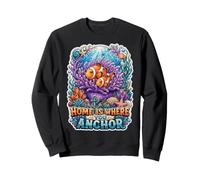Home Where You Anchor Clownfish Anemone Ocean Lovers Sweatshirt