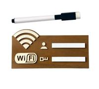Home WiFi Board - Writable Marker Included, Clear Label Space, Sturdy Craftsmanship Design, Simple Installation Feature | For Displaying Network Name Password And Enhancing Guest Convenience At Partie