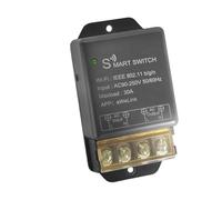 Home WiFi switches - 30A Smart Timer Voice Control, duals Mode WiFi BLE switches for High Power Appliances, Household Automation Device | Remote Control Smartphone Compatible Energy Saving of Lights S