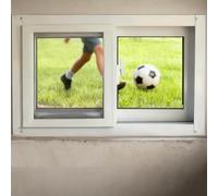 Home Windows Replacment Bathroom Window, Horizontal Sliding Windows, White Aluminum Frame Sliding Windows with Screen(96.5x45.7cm/38.0x18.0in)