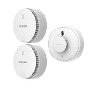 Home Wireless Fire Safety Bundle | 2 Smoke Alarm, 1 Heat Alarm | 10 Year Sealed Battery