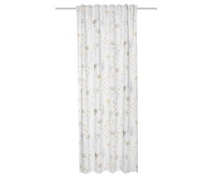 HOME WOHNIDEEN Danica Scarf Polyester/Cotton Blend, 245 x 135 cm, Floral Print, Colour: Natural, Size: 245 x 135 cm, Quantity: 1