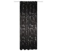 HOME WOHNIDEEN Force Silver Print Marble Blackout Window Curtain - Combination Band - Size: 245 x 140 cm - 85153