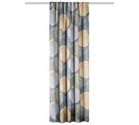 HOME WOHNIDEEN Millan Digital Printed Blackout Curtain, 245 x 135 cm, Multifunctional Band, Colour: Yellow, Size: 245 x 135 cm, Quantity: 1