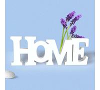 Home Wooden Letters - White Self Standing Wooden Sign Letters Decorative Wooden Lettering Kitchen Living Room Table Decoration Wooden Decoration