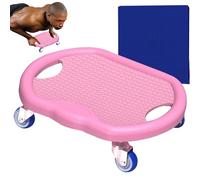 Home Workout Addominal Trainer - Silent Ab Wheel with Mat | Portable Core Workout Diary for Fat Burning, Tummy Shaping and Total Body Fitness