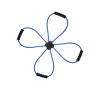 Home Workout Stretch Strap Interlinked Trainer, Thermoplastic Rubber Foam Exercise Gear, Mobility Practice, Arm Shoulder Waist Leg Routine, Blue Stretching Strap Trainer Mobility Exerciser Pilates Low