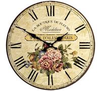 Home Works Wall Bedroom Clock - Rue d'alesia Paris La Boutique de Fleurs 34cm