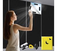 Home-X 100% Blackout Blind, 300×145cm Portable Blackout Blinds Stick on, Temporary Blackout Curtains Suitable for Cutting Any Size Shape, Blackout Window Blind No Drilling for Home Nursery Travel Car