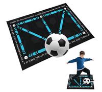 Home-X Football Training Mat, 90x60cm Soccer Mastery Skills Football Footstep Training Mat, Non-Slip Indoor/Outdoor System for Dribble, Ball Control & Stress Relief, Perfect for Boys, Teens, Adults