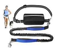 Home-X Hands Free Dog Lead with Adjustable Waist Belt, Dog Leads for Medium Dogs, Reflective Shock-Absorbing Bungee Pet Running Lead Safety Harness Buckle for Running Jogging Walking Hiking