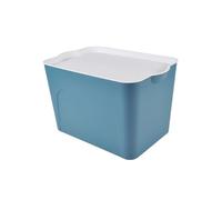Homéa Essentiel Storage Boxes, Polypropylene, White, 26 l-40 x 27 x H. 24,5 cm
