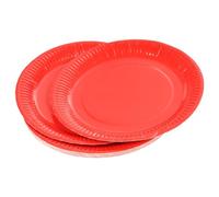Homéa, Set of 20 Paper Plates D23cm Vitamin Red