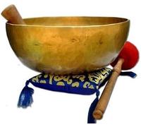 HomeAdri 11" D-chakra Tibetan Master healing singing bowl, Meditation bowl from Nepal