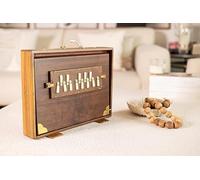 HomeAdri Shruti Box Special Quality Large Surpeti (16x12.5x3.5″) Solid Teak Wood with Golden Brass Fittings Long Sustain Tuned to 440Hz / 432Hz Includes Carry Bag