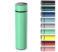 Homealexa 500ml Coffee Cups Travel Mugs, Green Water Bottle Vacuum Insulating Cup 304 Stainless Steel, Touch Screen Temperature Gauge, Smart Mug for Heat and Cold
