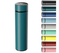 Homealexa 500ml Coffee Cups Travel Mugs, Water Bottle Vacuum Insulating Cup 304 Stainless Steel, Touch Screen Temperature Gauge, Smart Mug for Heat and Cold (C-Green)