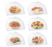 Homealexa Food Covers Food Net, 17 Inch Large Food Covers Mesh Pop Up, Cake Fruit Cover Food Umbrellas Domes for Outdoors Parties, Picnics BBQs, Screen Tents, Reusable