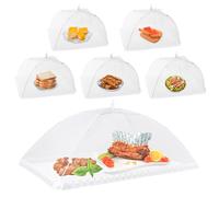 Homealexa Food Covers Food Net, 17 Inch Large Food Covers Mesh Pop Up, Cake Fruit Cover Food Umbrellas Domes for Outdoors Parties, Picnics BBQs, Screen Tents, Reusable