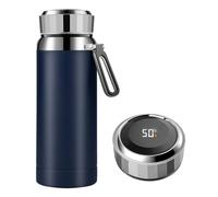 Homealexa 800ml Coffee Cups Travel Mugs, Water Bottle Vacuum Insulating Cup 304 Stainless Steel, Touch Screen Temperature Gauge, Smart Mug for Heat and Cold Blue