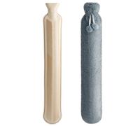 Homealexa Extra Long Hot Water Bottle with Cover UK, 2L Large Rubber Hot Wate...
