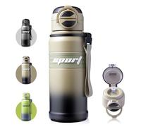 Homealexa Insulated Water Bottle 680 ml Stainless Steel Sports Mug Leak-Proof BPA-Free with Straw Drinking Bottle for Gym Travel Outdoor