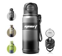 Homealexa Insulated Water Bottle 680 ml Stainless Steel Sports Mug Leak-proof BPA-free with Straw Drinking Bottle for GYM Travel Outdoor