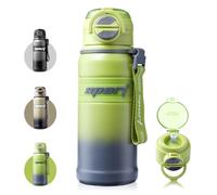 Homealexa Insulated Water Bottle 680 ml Stainless Steel Sports Mug Leak-proof BPA-free with Straw Drinking Bottle for GYM Travel Outdoor
