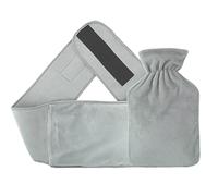 Homealexa Long Hot Water Bottle with Cover, 1L Waist Warm Water Bag Rubber Winter Hot Water Pouch with Soft Plush Hand Waist Warmer Cover Hot Water Bag(1L Strap)