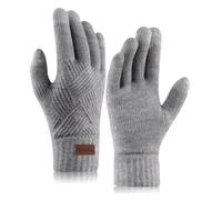 Homealexa Touchscreen Gloves Womens Warm Gloves, Ladies Thermal Gloves Winter Gloves Women Grey Gloves, Thermal Soft Touchscreen Gloves Ladies Gloves Warm Gloves for Women Men
