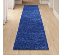 homeart Area Rug - Super Soft Shaggy Rugs For The Living Rooms, Bedrooms And Kitchen - Modern, Easy To Clean Carpet - 80x300 cm, Navy