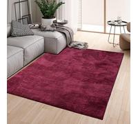 homeart Area Rugs - Soft, Short Pile Monochrome Carpets - Anti-Slip Backing, Machine Washable, Modern Fluffy Rugs for Living Room, Bedroom, Kitchen, Entrance - Bordeaux 200 x 290 cm