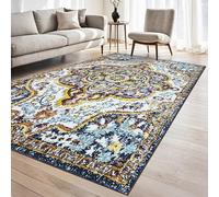 homeart Hampton Transitional Area Rug Super Soft Neutral Woven Carpet with Classic Design, Durable Sustainable Indoor Rug for Living Room, Bedroom Entrance, Kid Pet Friendly Medium Mix 80x150
