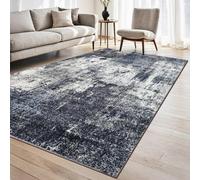 Homeart Marlow Modern Abstract Area Rug Super Soft Sustainable Neutral Woven Carpet With Bold Patterned Yellow 80X150